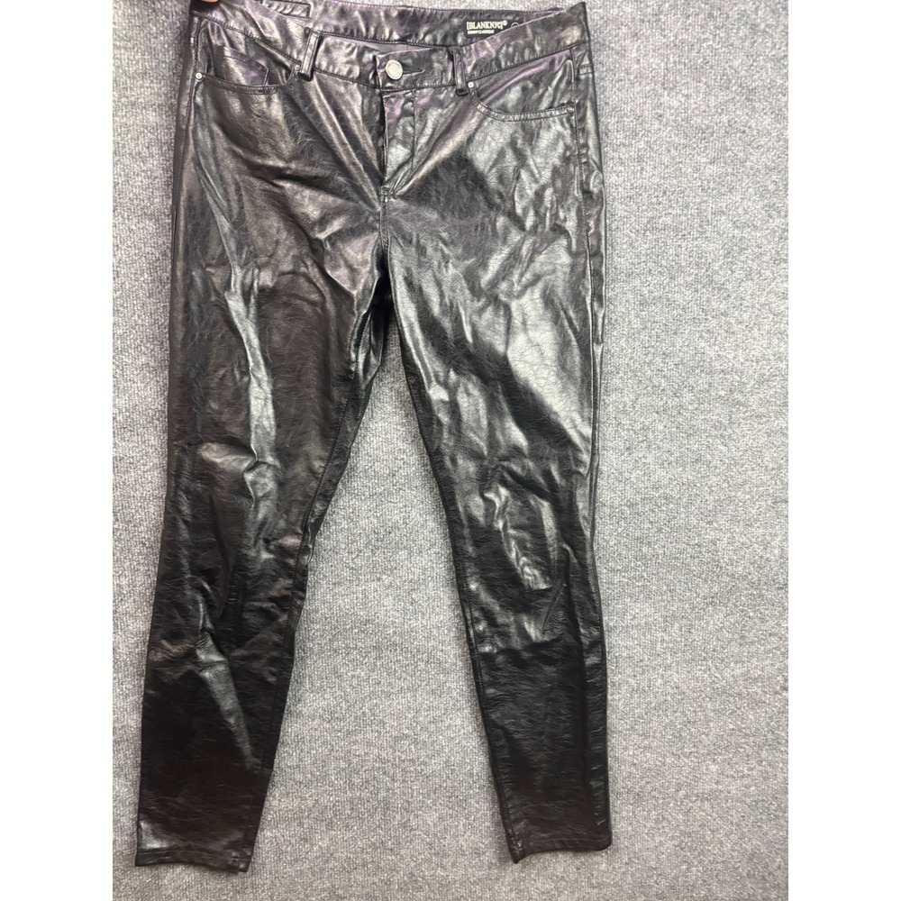 BlankNYC Skinny Classique Pants Women 28 Black Faux Vegan Leather 151-7001NO